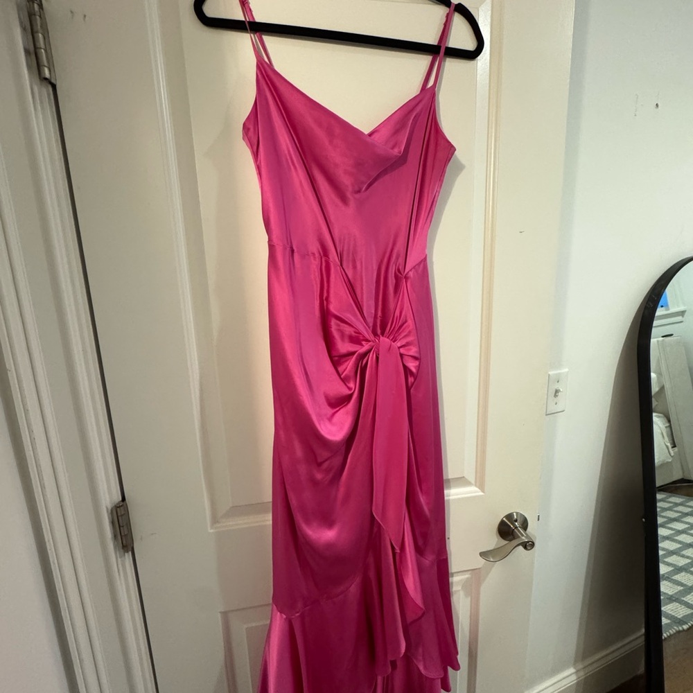 Cinq à Sept Fuchsia High Low Dress